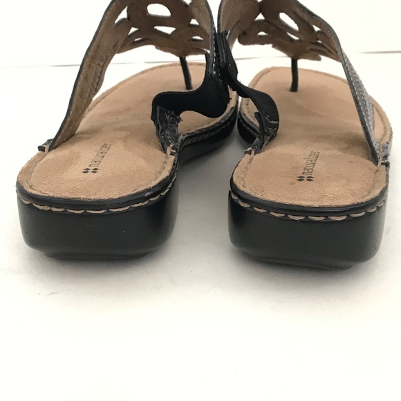 NATURALIZER Leather Sandals Calon Thong Sandals Women’s Size 10 WIDE - Picture 10 of 16